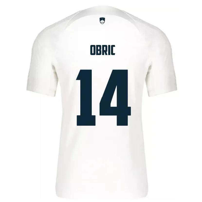 Danxen Kid Slovenia Relja Obric #14 White Home Jersey 24-26 T-Shirt