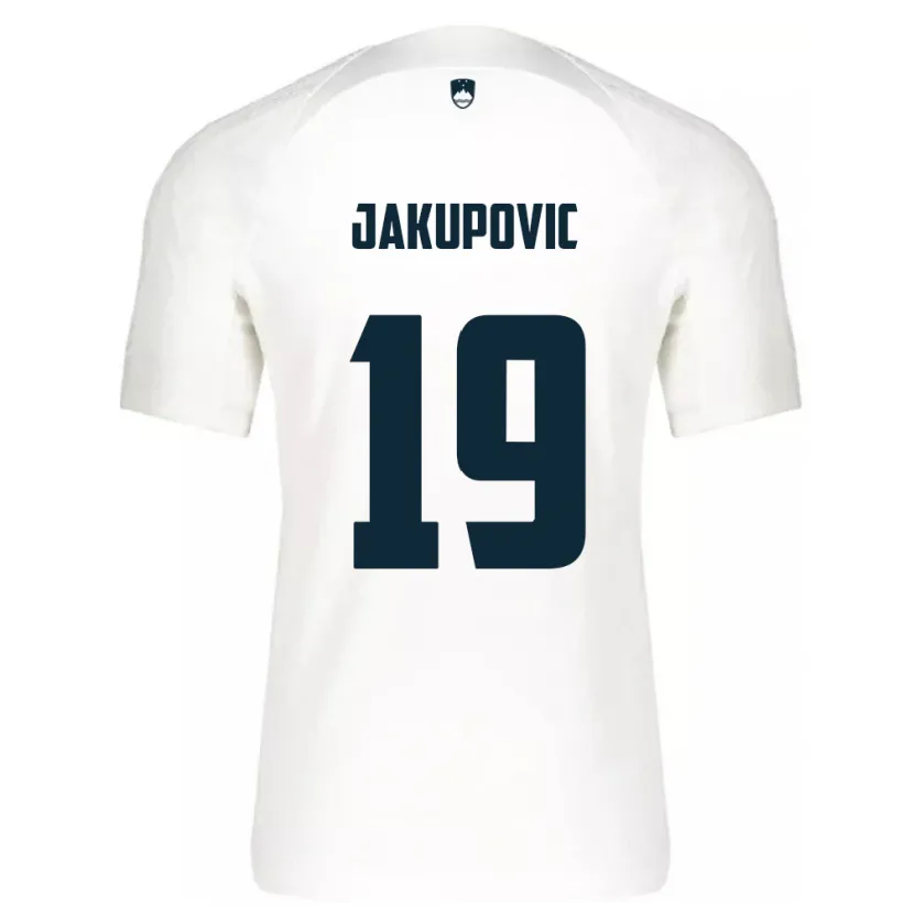 Danxen Kid Slovenia Aldin Jakupovic #19 White Home Jersey 24-26 T-Shirt