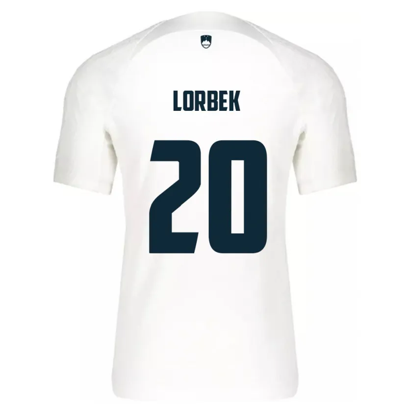 Danxen Kid Slovenia Anej Lorbek #20 White Home Jersey 24-26 T-Shirt