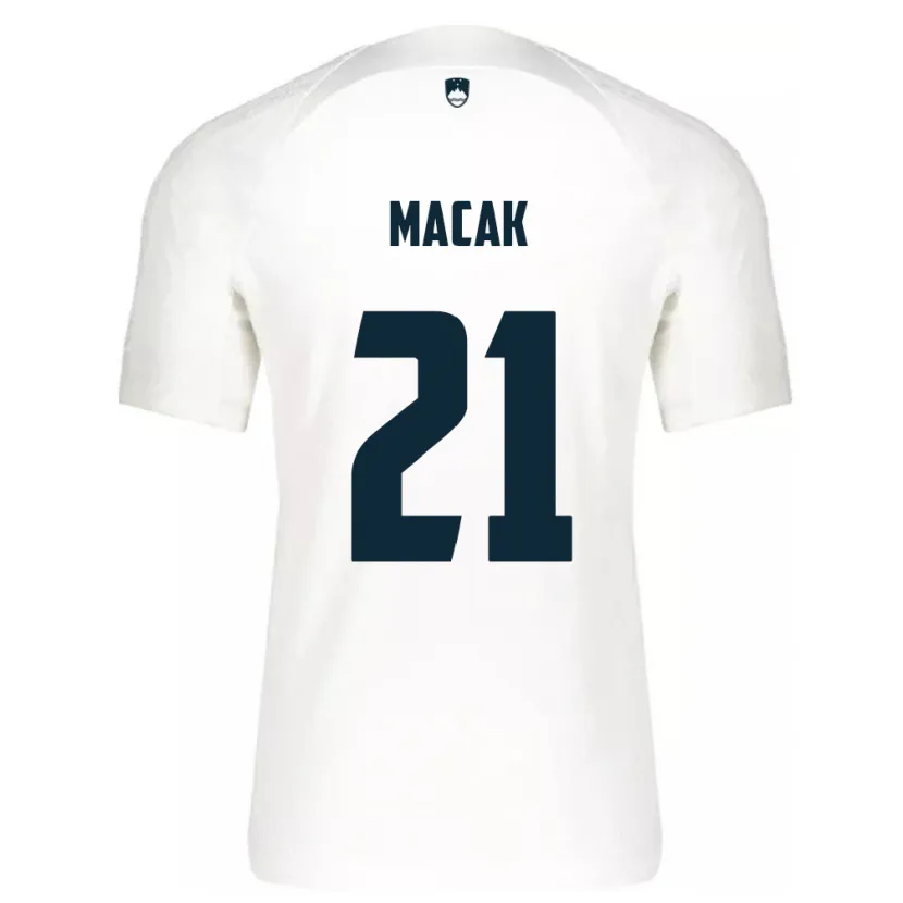 Danxen Kid Slovenia Lucas Macak #21 White Home Jersey 24-26 T-Shirt