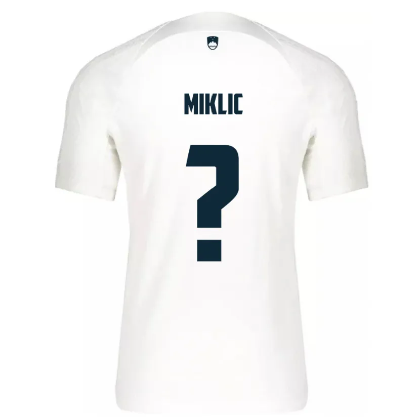 Danxen Kid Slovenia Andraz Miklic #0 White Home Jersey 24-26 T-Shirt