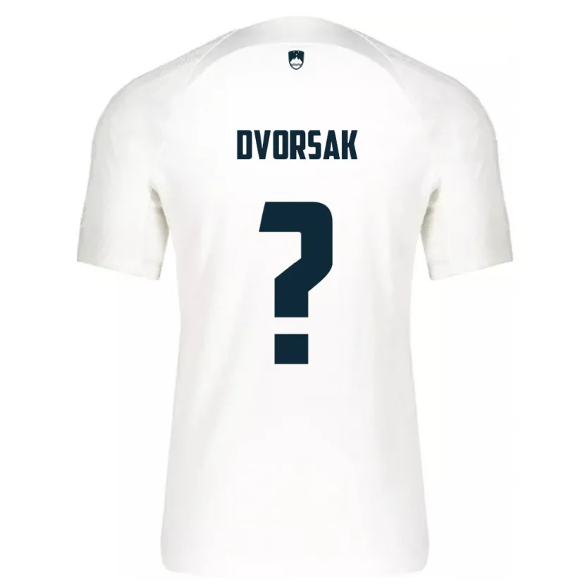 Danxen Kid Slovenia Matej Dvorsak #0 White Home Jersey 24-26 T-Shirt