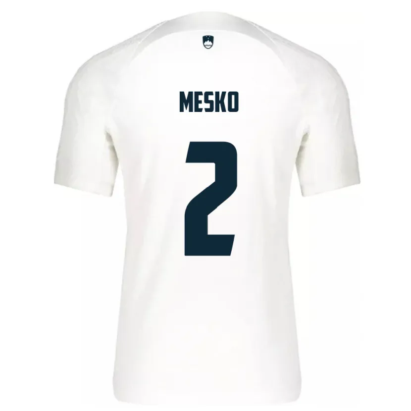 Danxen Kid Slovenia Zan Mesko #2 White Home Jersey 24-26 T-Shirt