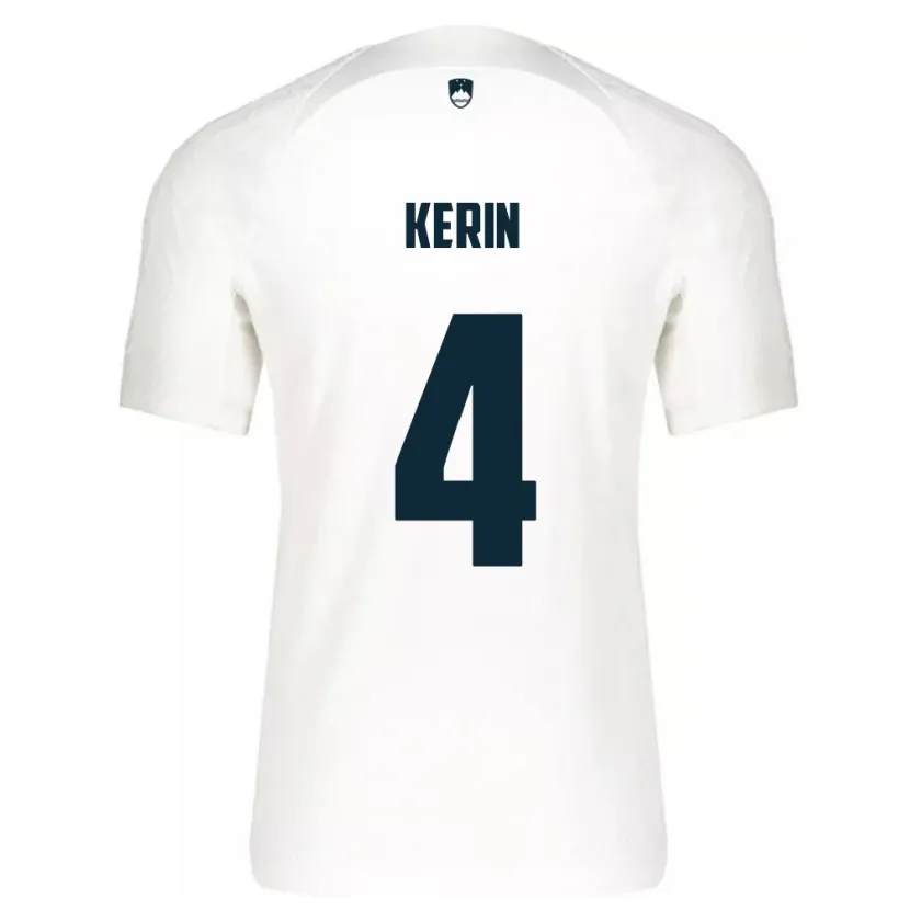 Danxen Kid Slovenia Mark Kerin #4 White Home Jersey 24-26 T-Shirt