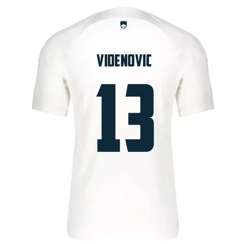 Danxen Kid Slovenia Denis Videnovic #13 White Home Jersey 24-26 T-Shirt