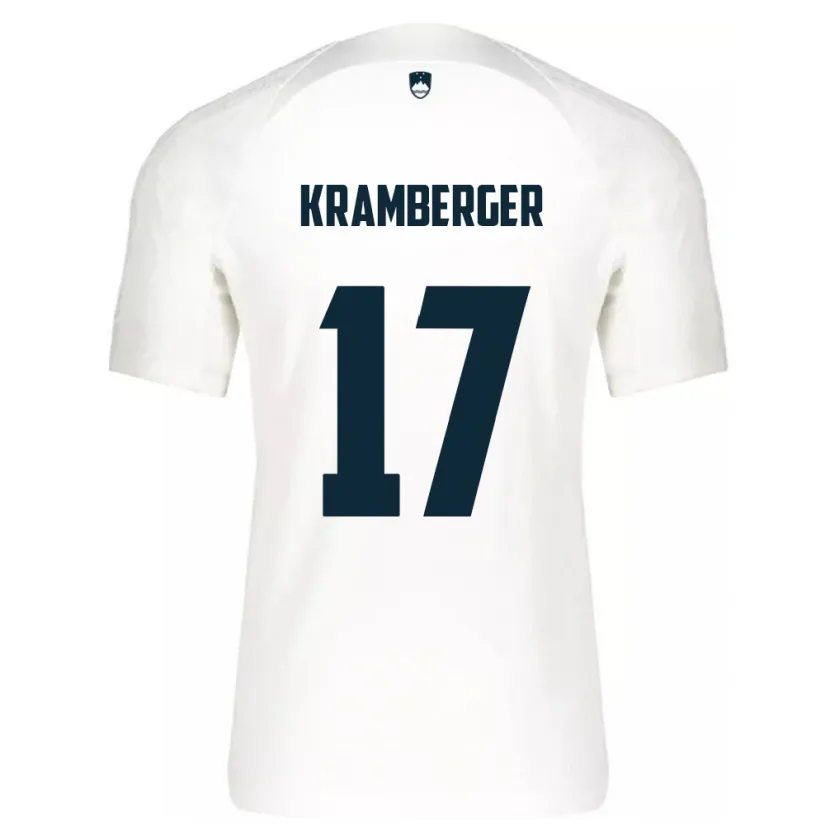 Danxen Kid Slovenia Enej Kramberger #17 White Home Jersey 24-26 T-Shirt