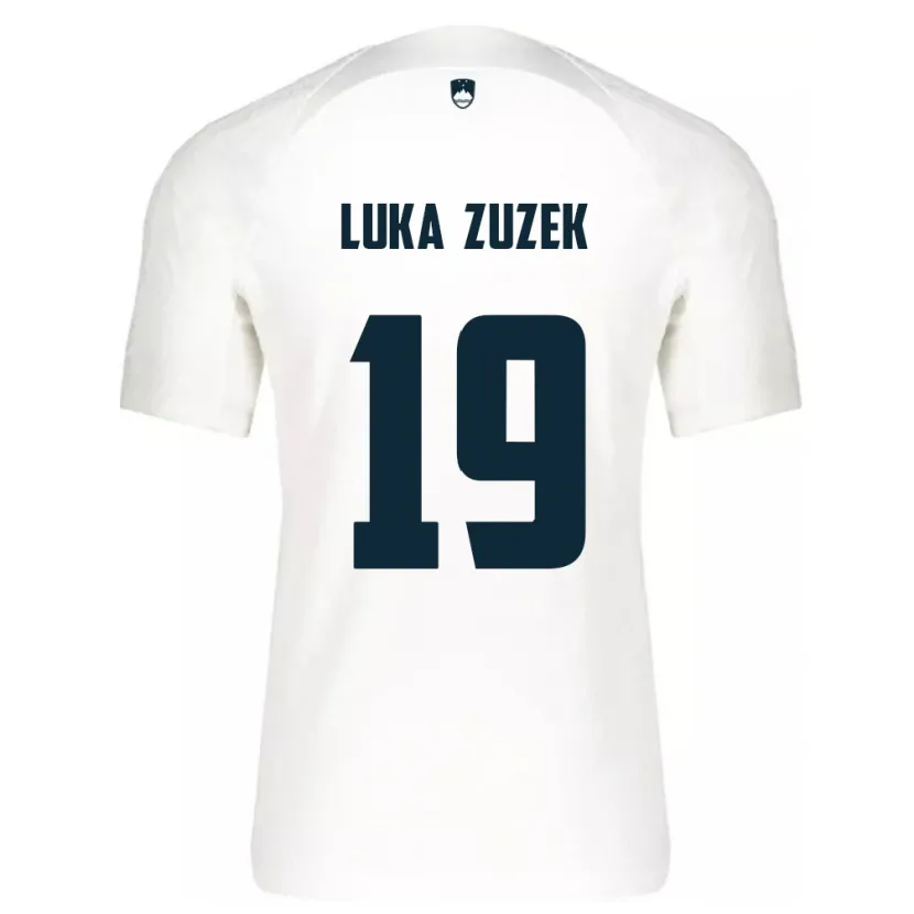 Danxen Kid Slovenia Zan Luka Zuzek #19 White Home Jersey 24-26 T-Shirt