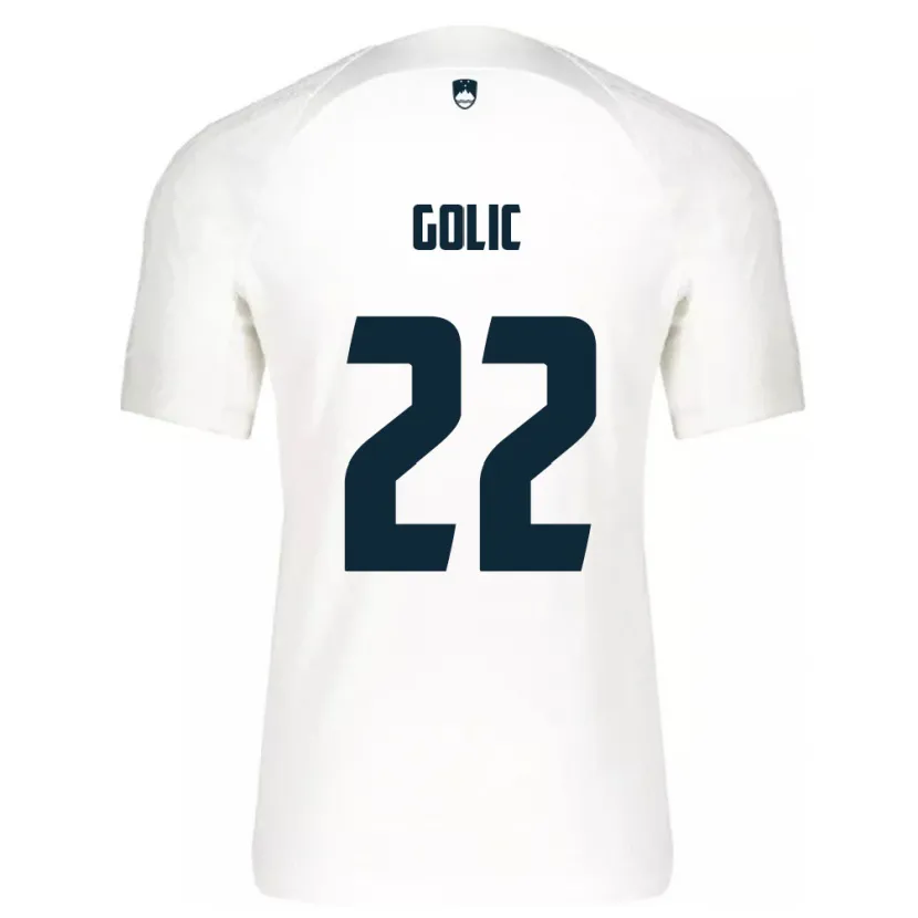 Danxen Kid Slovenia Tilen Golic #22 White Home Jersey 24-26 T-Shirt