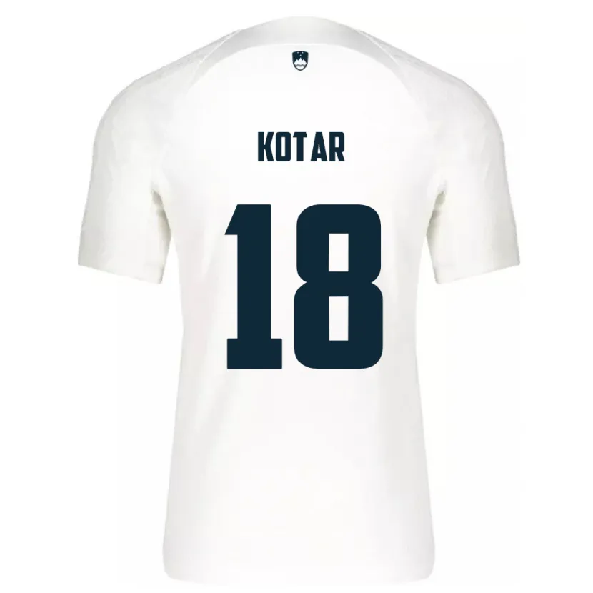 Danxen Kid Slovenia Tristan Kotar #18 White Home Jersey 24-26 T-Shirt