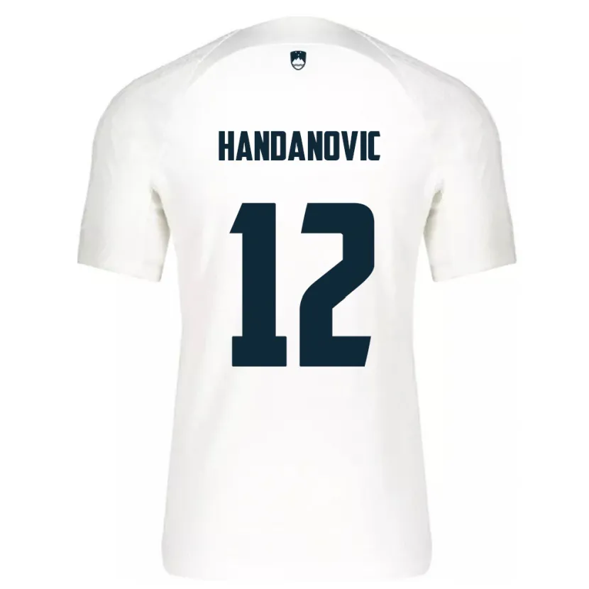 Danxen Kid Slovenia Tanej Handanovic #12 White Home Jersey 24-26 T-Shirt