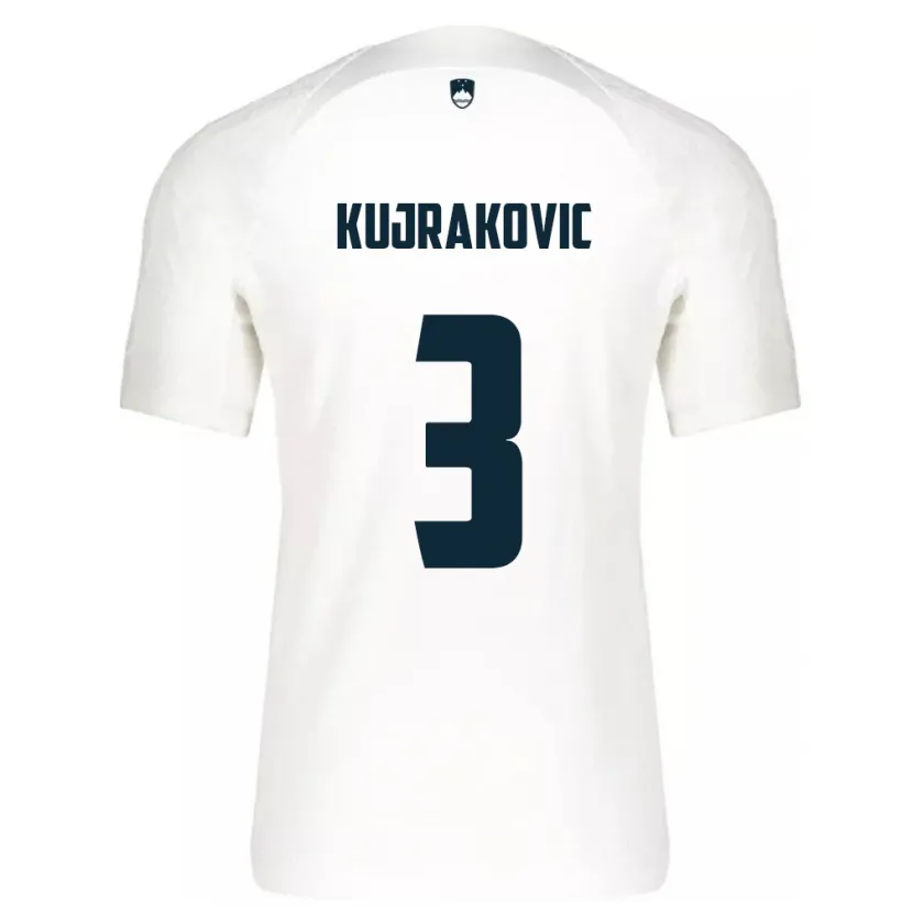 Danxen Kid Slovenia Minel Kujrakovic #3 White Home Jersey 24-26 T-Shirt