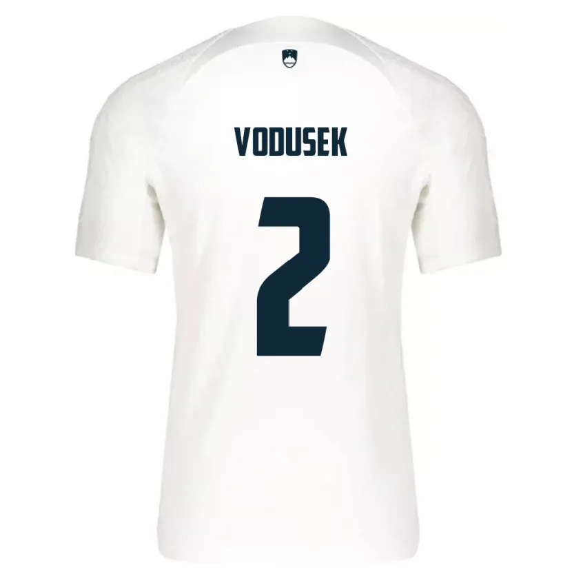 Danxen Kid Slovenia Luka Vodusek #2 White Home Jersey 24-26 T-Shirt