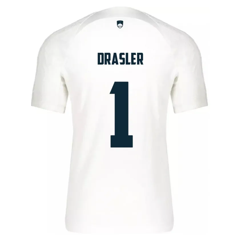 Danxen Kid Slovenia Iztok Drasler #1 White Home Jersey 24-26 T-Shirt