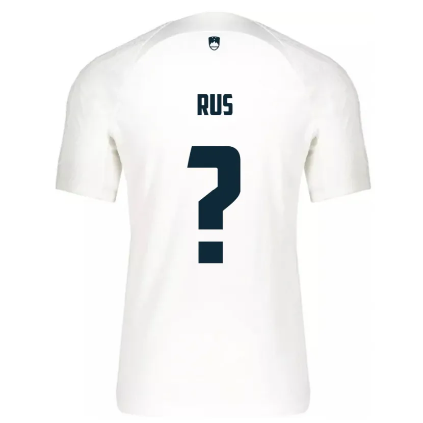 Danxen Kid Slovenia Luka Rus #0 White Home Jersey 24-26 T-Shirt