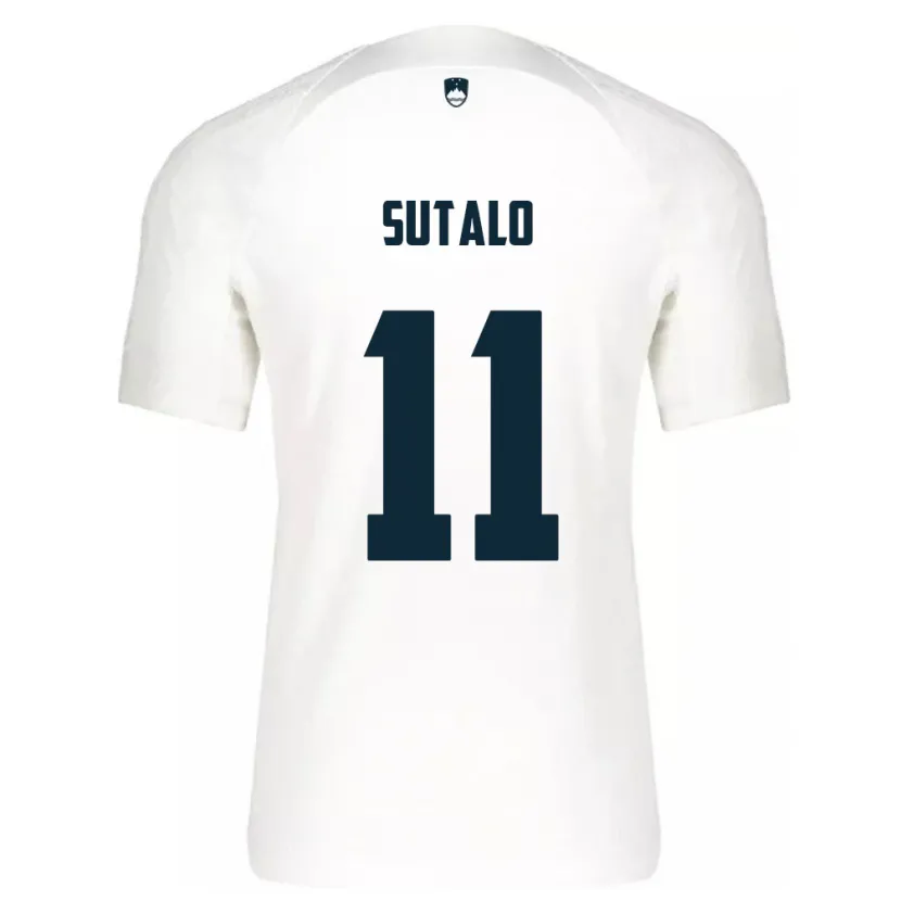 Danxen Kid Slovenia Aleksej Sutalo #11 White Home Jersey 24-26 T-Shirt