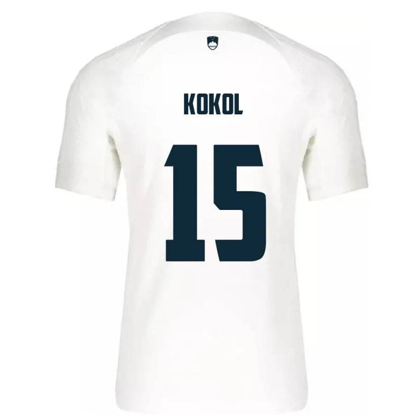 Danxen Kid Slovenia Luka Kokol #15 White Home Jersey 24-26 T-Shirt