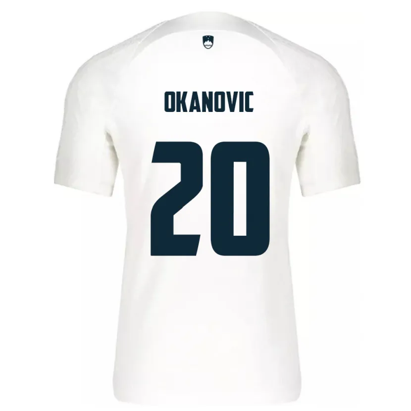 Danxen Kid Slovenia Deen Okanovic #20 White Home Jersey 24-26 T-Shirt