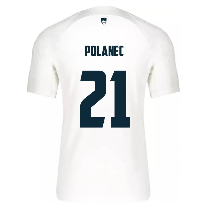 Danxen Kid Slovenia Gaj Polanec #21 White Home Jersey 24-26 T-Shirt