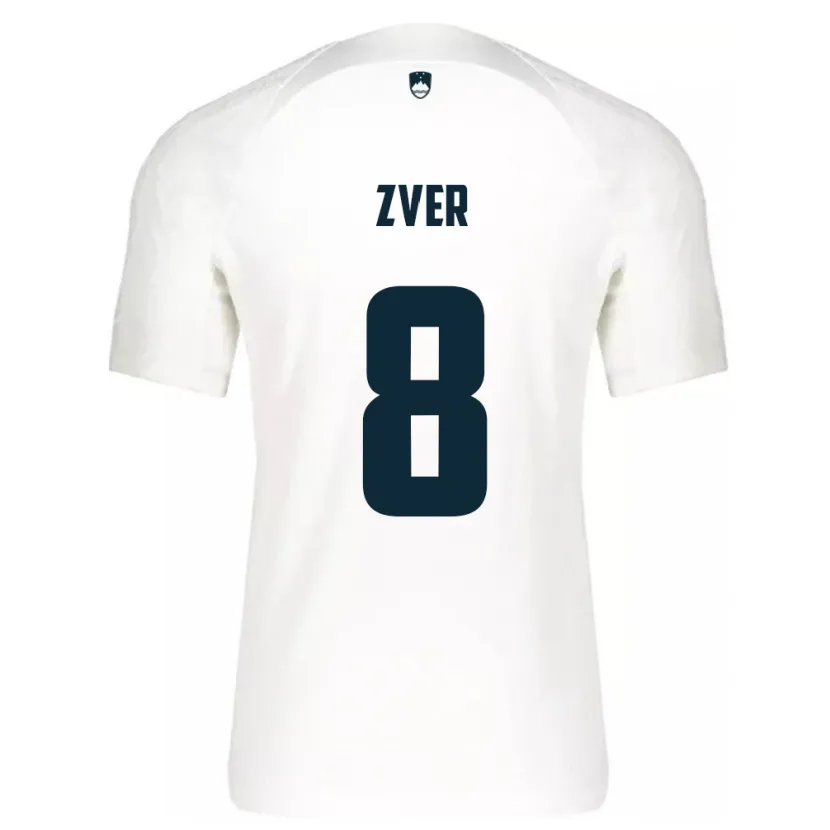 Danxen Kid Slovenia Mateja Zver #8 White Home Jersey 24-26 T-Shirt