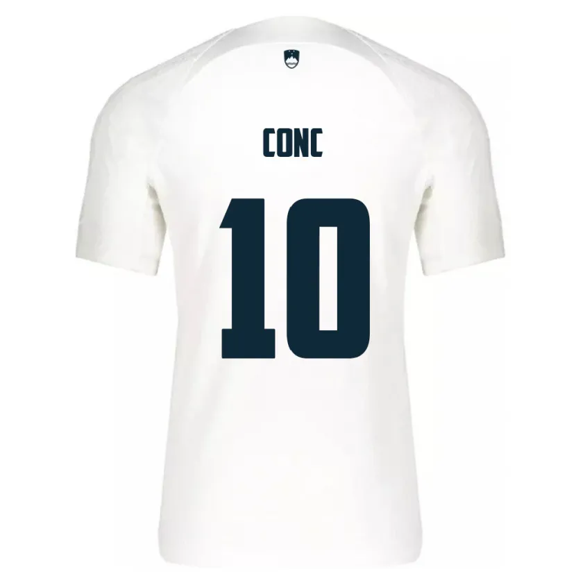 Danxen Kid Slovenia Dominika Čonč #10 White Home Jersey 24-26 T-Shirt