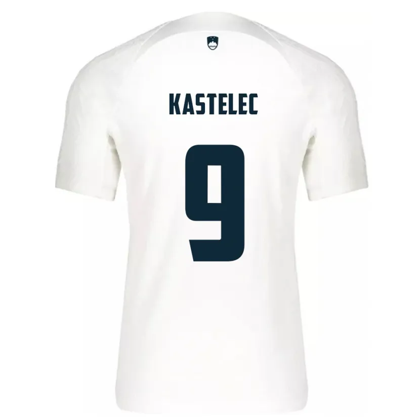 Danxen Kid Slovenia Mirjam Kastelec #9 White Home Jersey 24-26 T-Shirt