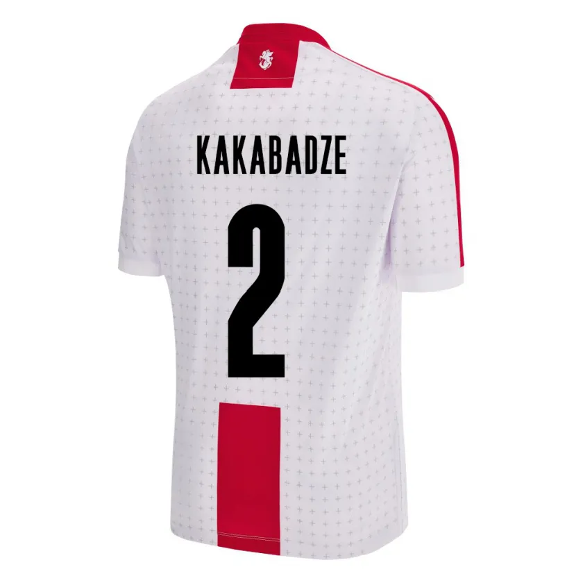 Danxen Kid Georgia Otar Kakabadze #2 White Home Jersey 24-26 T-Shirt