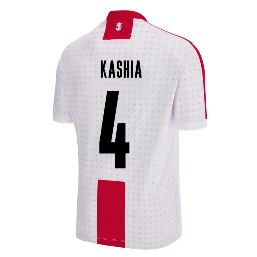 Danxen Kid Georgia Guram Kashia #4 White Home Jersey 24-26 T-Shirt