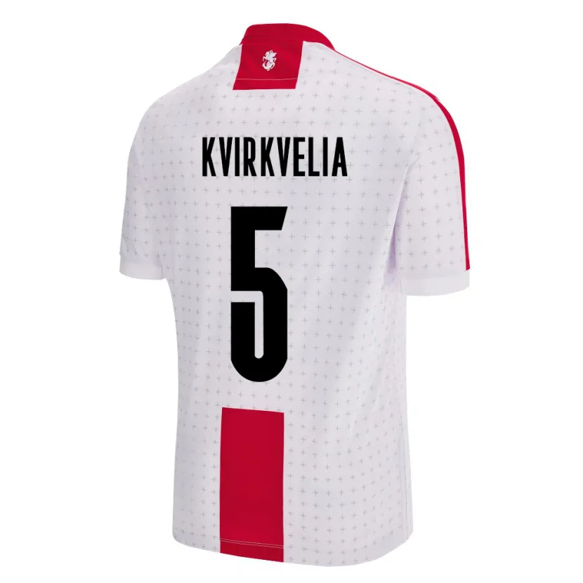 Danxen Kid Georgia Solomon Kvirkvelia #5 White Home Jersey 24-26 T-Shirt