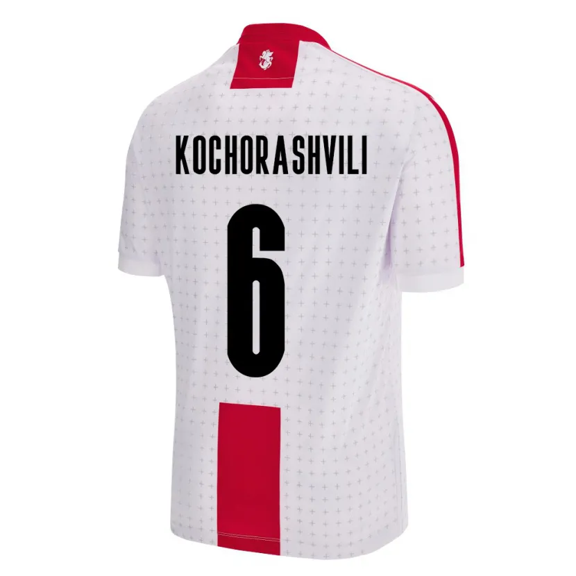 Danxen Kid Georgia Giorgi Kochorashvili #6 White Home Jersey 24-26 T-Shirt