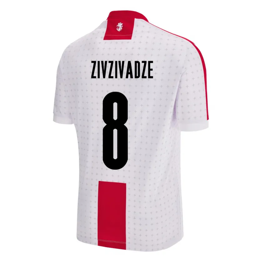 Danxen Kid Georgia Budu Zivzivadze #8 White Home Jersey 24-26 T-Shirt