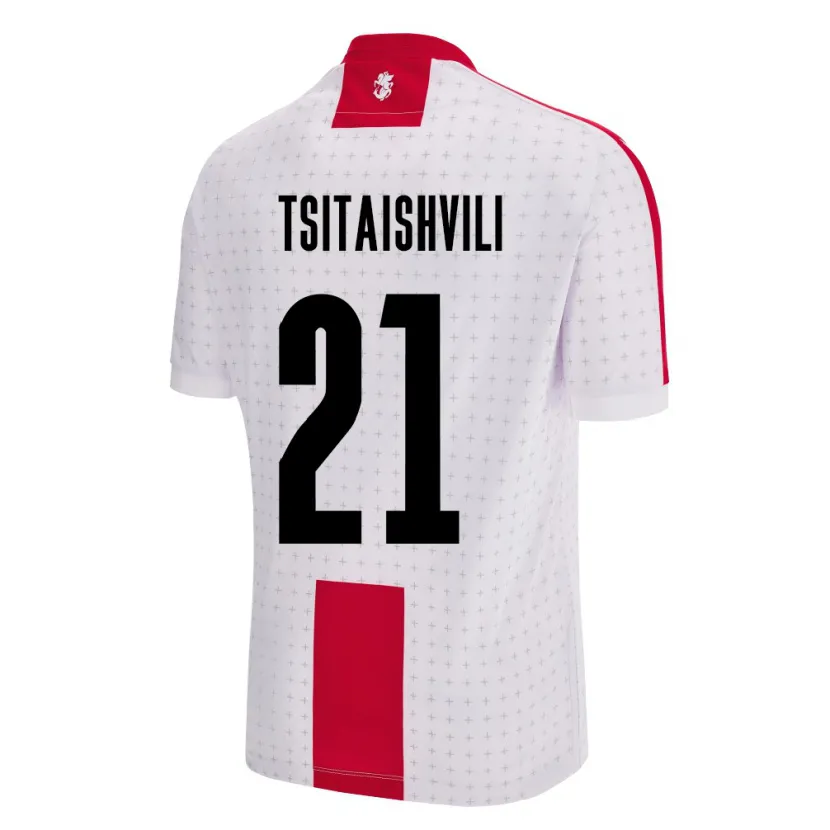 Danxen Kid Georgia Georgiy Tsitaishvili #21 White Home Jersey 24-26 T-Shirt