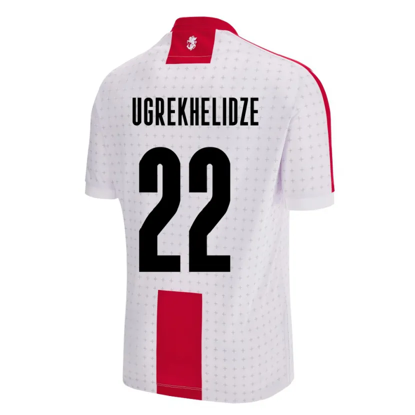 Danxen Kid Georgia Nikoloz Ugrekhelidze #22 White Home Jersey 24-26 T-Shirt