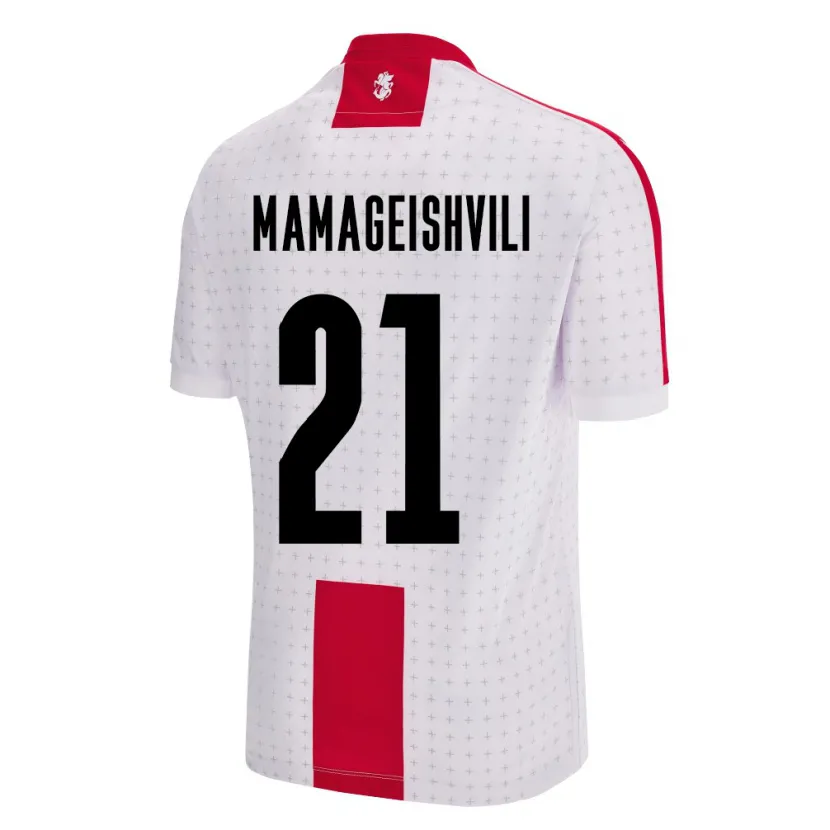 Danxen Kid Georgia Otar Mamageishvili #21 White Home Jersey 24-26 T-Shirt