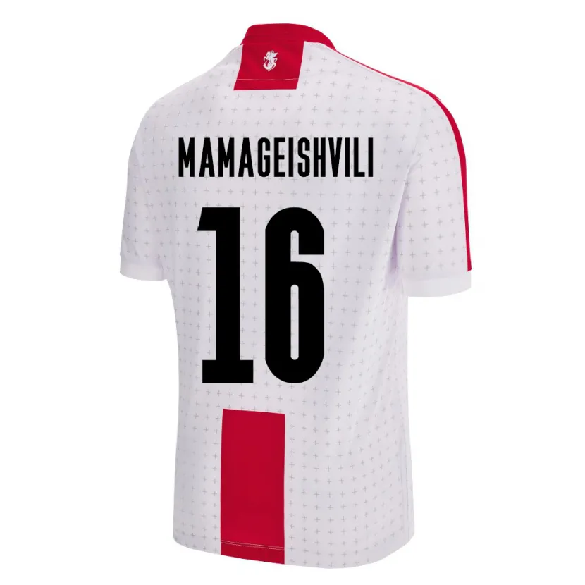 Danxen Kid Georgia Gizo Mamageishvili #16 White Home Jersey 24-26 T-Shirt