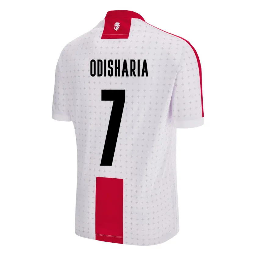 Danxen Kid Georgia Lasha Odisharia #7 White Home Jersey 24-26 T-Shirt