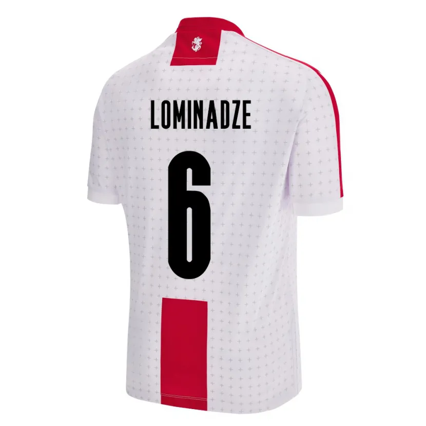 Danxen Kid Georgia Nodar Lominadze #6 White Home Jersey 24-26 T-Shirt