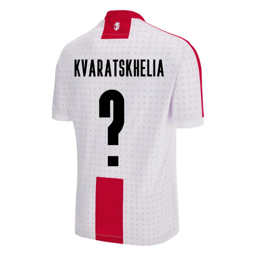 Danxen Kid Georgia Lasha Kvaratskhelia #0 White Home Jersey 24-26 T-Shirt