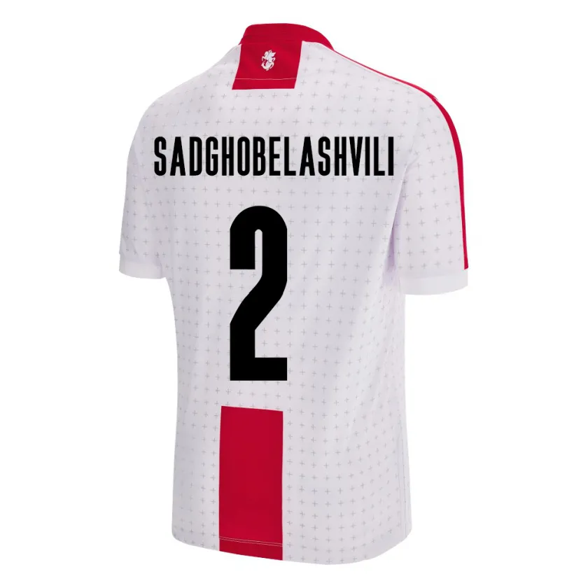 Danxen Kid Georgia Gela Sadghobelashvili #2 White Home Jersey 24-26 T-Shirt