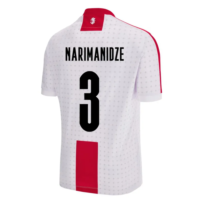 Danxen Kid Georgia Aleksandre Narimanidze #3 White Home Jersey 24-26 T-Shirt