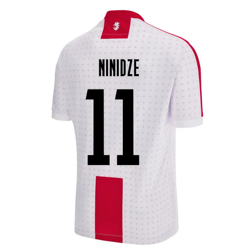 Danxen Kid Georgia Nikoloz Ninidze #11 White Home Jersey 24-26 T-Shirt