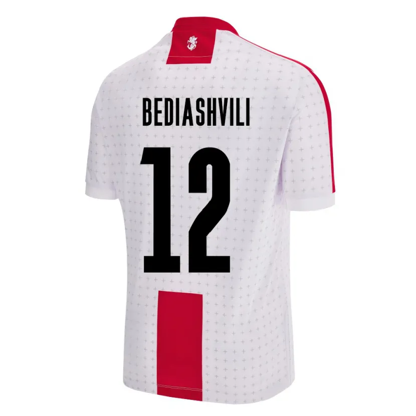 Danxen Kid Georgia Giorgi Bediashvili #12 White Home Jersey 24-26 T-Shirt