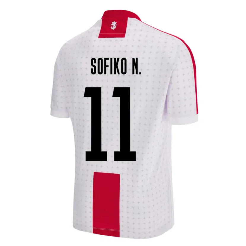 Danxen Kid Georgia Sofiko Narsia #11 White Home Jersey 24-26 T-Shirt