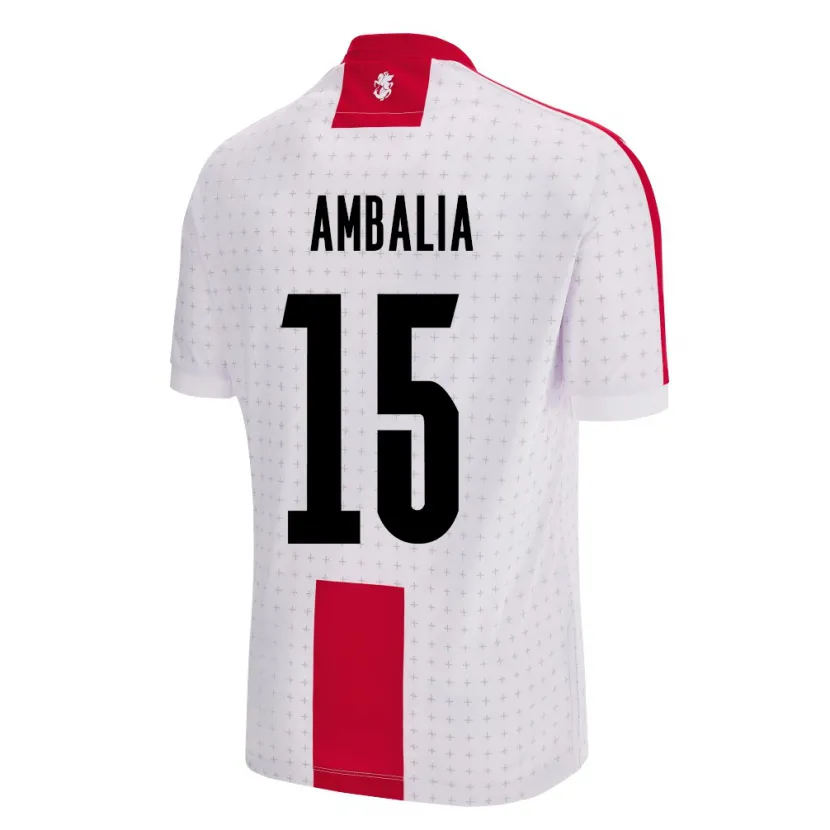 Danxen Kid Georgia Tinatin Ambalia #15 White Home Jersey 24-26 T-Shirt