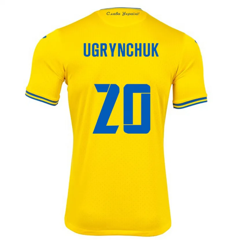 Danxen Kid Ukraine Artem Ugrynchuk #20 Yellow Home Jersey 24-26 T-Shirt