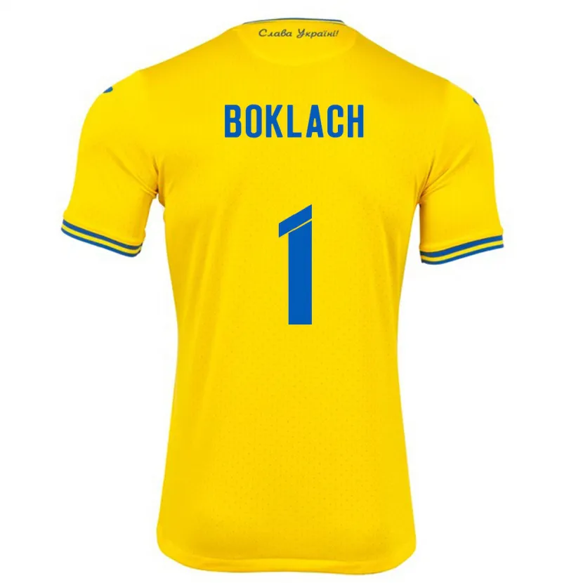 Danxen Kid Ukraine Kateryna Boklach #1 Yellow Home Jersey 24-26 T-Shirt