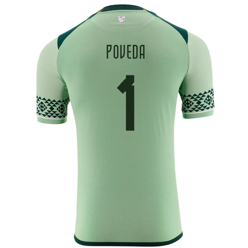 Danxen Kid Bolivia Bruno Poveda #1 Light Green Home Jersey 24-26 T-Shirt