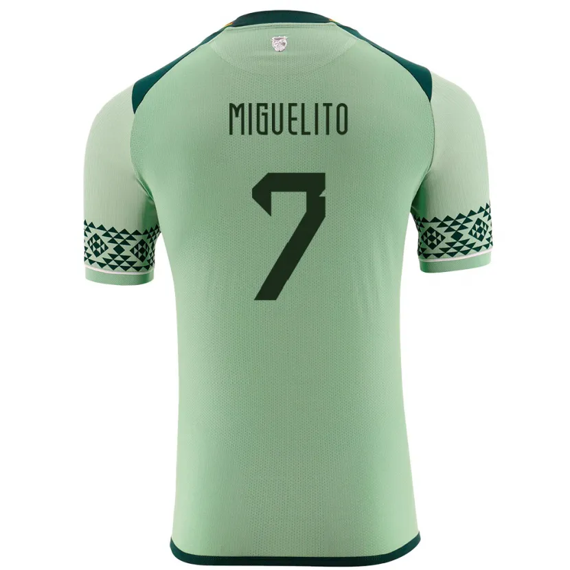 Danxen Kid Bolivia Miguelito #7 Light Green Home Jersey 24-26 T-Shirt