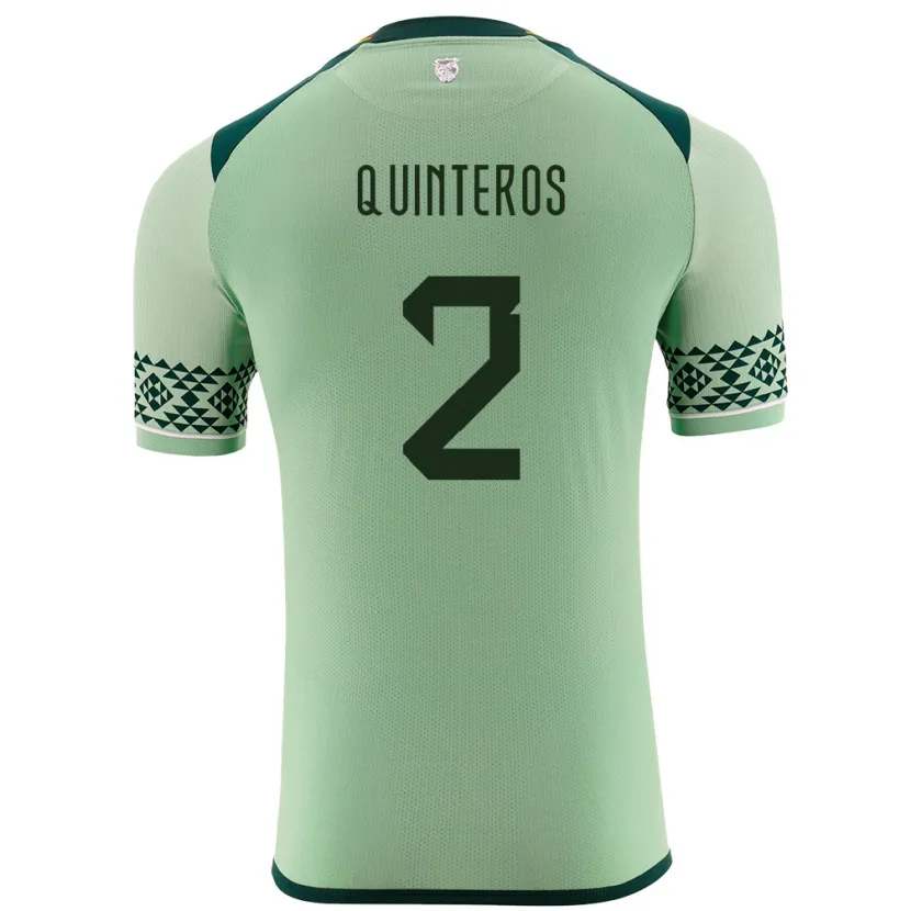 Danxen Kid Bolivia Jairo Quinteros #2 Light Green Home Jersey 24-26 T-Shirt