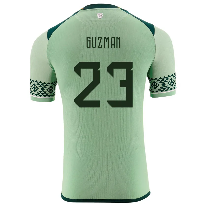 Danxen Kid Bolivia Leonardo Guzmán #23 Light Green Home Jersey 24-26 T-Shirt