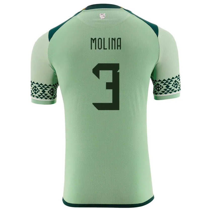 Danxen Kid Bolivia Iván Molina #3 Light Green Home Jersey 24-26 T-Shirt